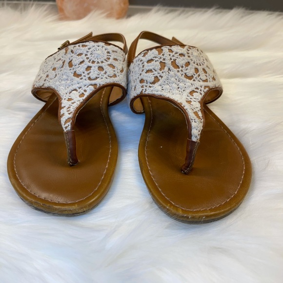 Cherokee Girls Sweet Summer Lace Sandals Size 4 - Picture 2 of 7